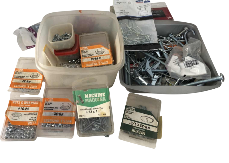 Photo 1 of HARDWARE ASSORTMENT SCREWS, NUTS, AND TOGGLES