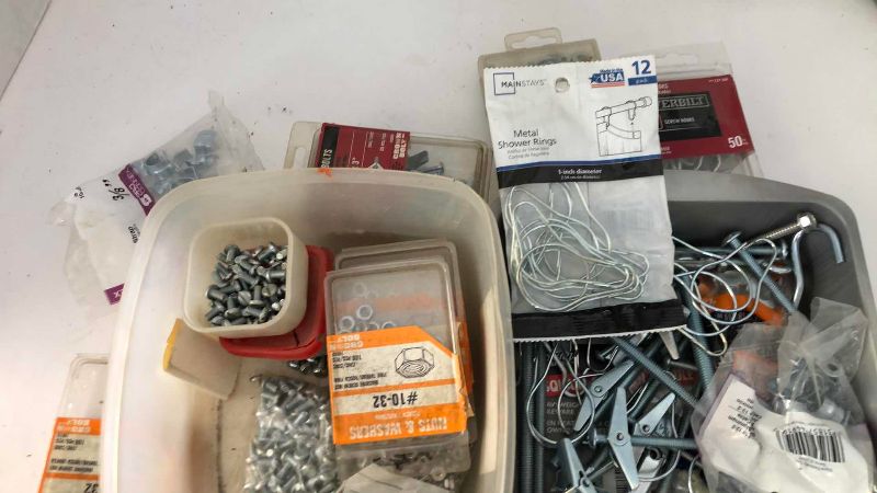 Photo 1 of HARDWARE ASSORTMENT SCREWS, NUTS, AND TOGGLES