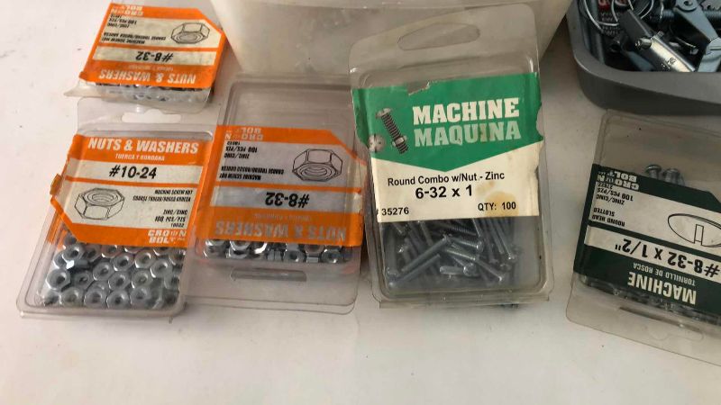 Photo 1 of HARDWARE ASSORTMENT SCREWS, NUTS, AND TOGGLES