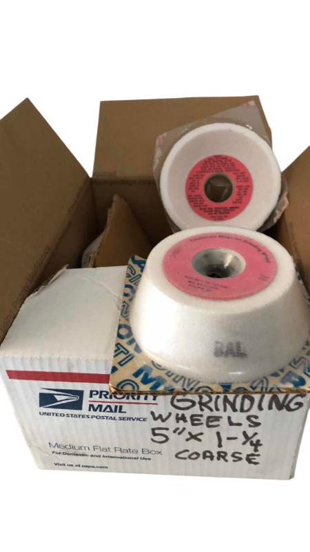 Photo 1 of 9 CONE GRINDING WHEELS 5” X 1 1/4” COARSE