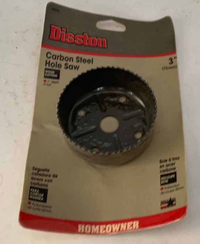Photo 1 of DISSTON CARBON STEEL HOLE SAWS 3 X 3” AND 3 X 1”