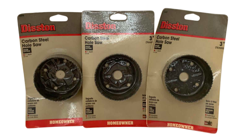 Photo 1 of DISSTON CARBON STEEL HOLE SAW 3 X 3” AND 3 X 1”
