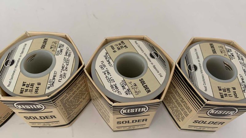 Photo 1 of 5 ROLLS OF SOLDER