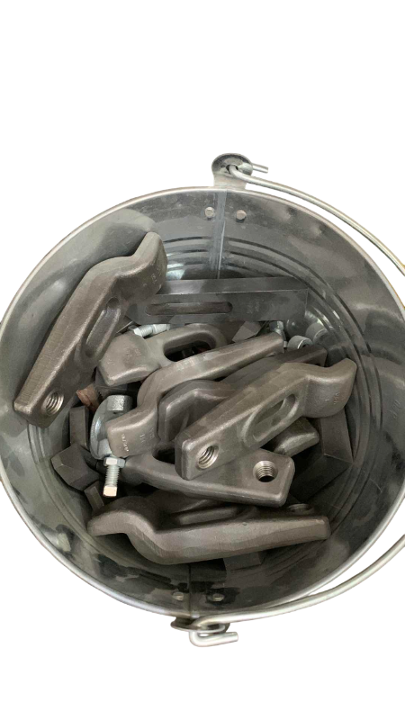 Photo 1 of BUCKET OF MACHINE STRAP CLAMPS