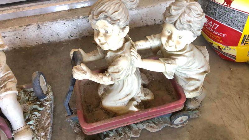 Photo 1 of 2 RESIN YARD STATUES