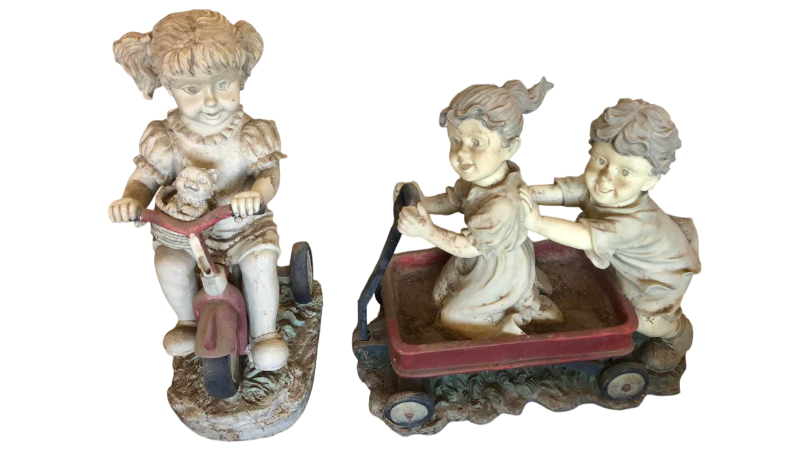 Photo 1 of 2 RESIN YARD STATUES