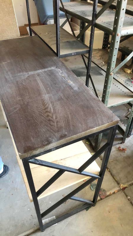 Photo 1 of 4 STEEL AND 1 WOODEN GARAGE SHELVING