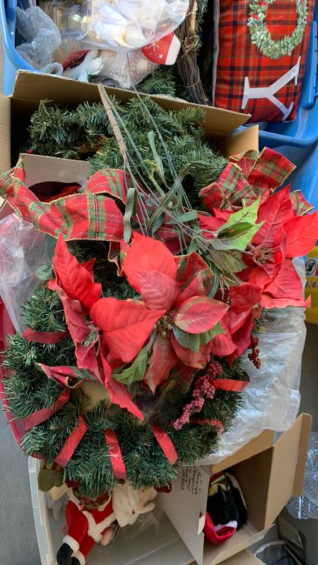 Photo 1 of 3 TUBS OF  CHRISTMAS DECORATIONS