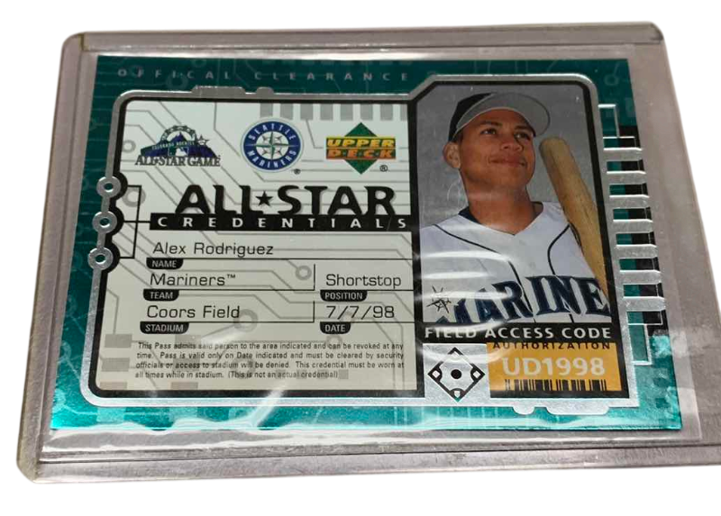 Photo 1 of 1998 ALEX RODRIGUEZ UPPER DECK MLB BASEBALL CARD