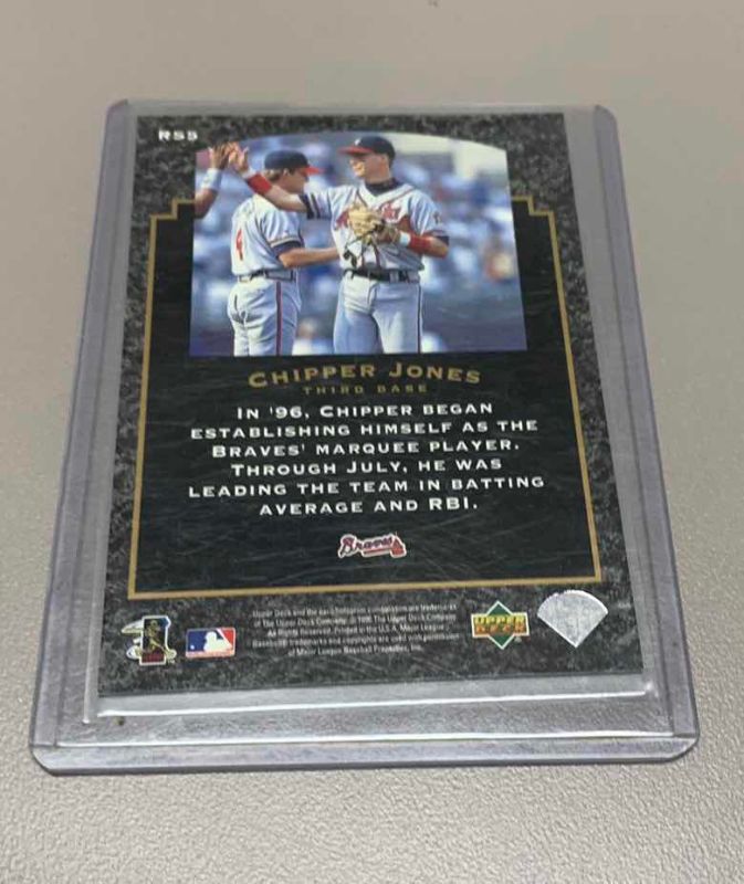 Photo 1 of 1996 CHIPPER JONES UPPER DECK CARD