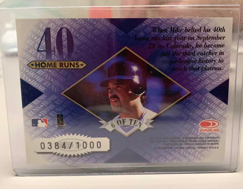 Photo 1 of 1998 MIKE PIAZZA DONRUSS MLB BASEBALL CARD NUMBERED