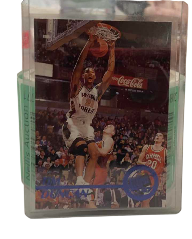 Photo 1 of 1997 TIM DUNCAN PRESS PASS NBA BASKETBALL ROOKIE CARD