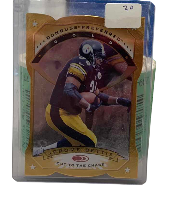 Photo 1 of 1997 JEROME BETTIS DIE CUT DONRUSS NFL FOOTBALL CARD