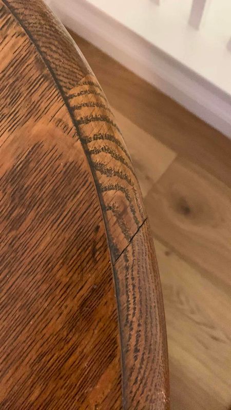 Photo 1 of QUARTER SAWN OAK DOUBLE PEDESTAL OVAL LIBRARY TABLE 47” X 29” H 30”