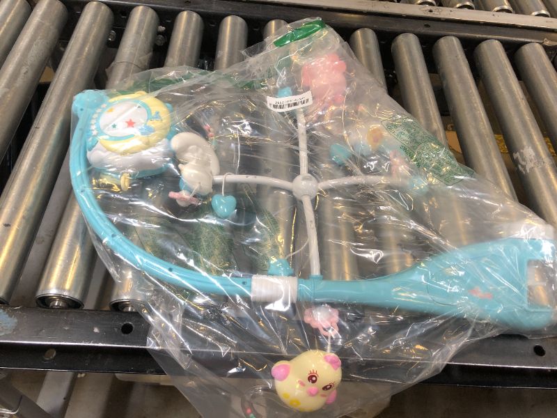 Photo 1 of Mini Tudou Baby Musical Mobile Crib with Music and Lights, Timing Function, Projection, Take-Along Rattle and Music Box for Babies Boy Girl Toddler Sleep