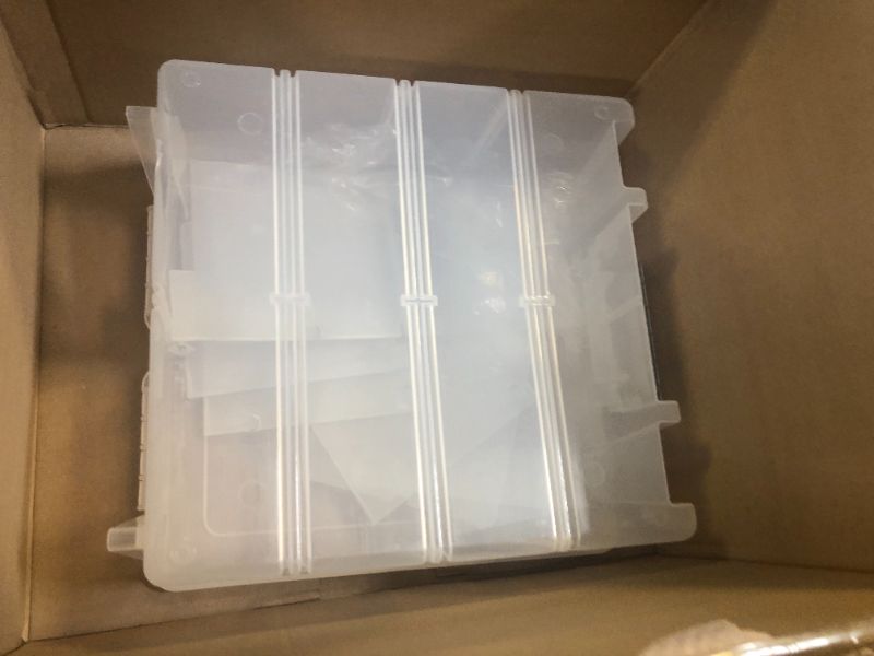 Photo 1 of ArtBin Super Satchel Double Deep Compartment Box - Art Storage with 8 Removable Compartments, Smart Closure for Craft Supplies