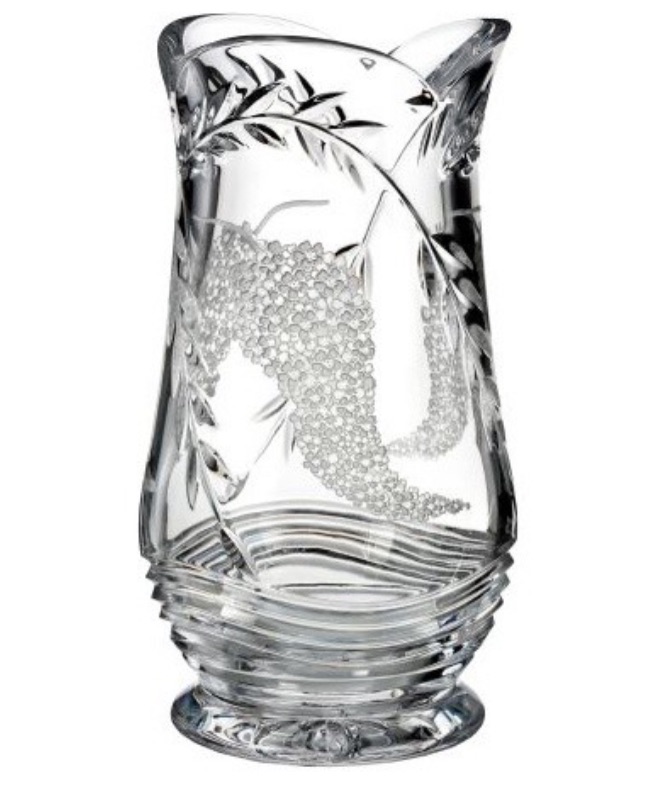 Photo 1 of WATERFORD CRYSTAL WISTERIA  VASE H 11"