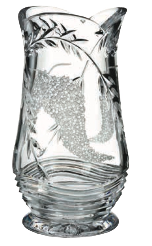Photo 1 of WATERFORD CRYSTAL WISTERIA  VASE H 11"