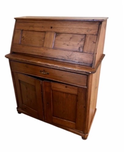 Photo 1 of 19th CENTURY SOLID WALNUT SECRETARY DESK 40" X 20" H 53"