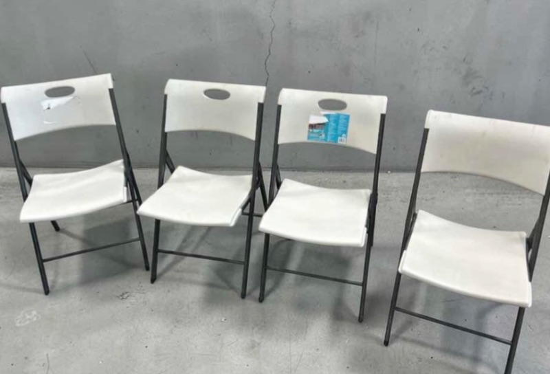 Photo 1 of 4 FOLDING CHAIRS