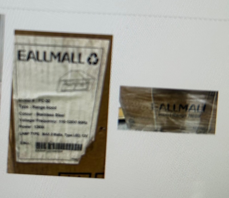 Photo 1 of NIB EALLMALL FC-30 STAINLESS STEEL RANGE HOOD