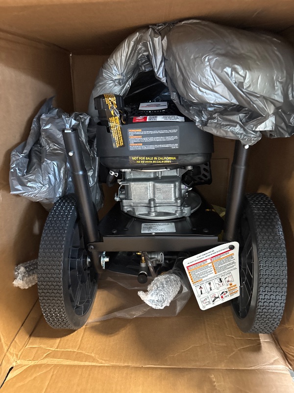 Photo 1 of SIMPSON Cleaning Clean Machine 3200 PSI Gas Pressure Washer, 2.5 GPM, 174cc Engine, Includes Soap Tank, Turbo Nozzle, Spray Gun and Wand, 4 QC Nozzle Tips, 5/16-in. x 25-ft. Hose, 49-State (CM61456)