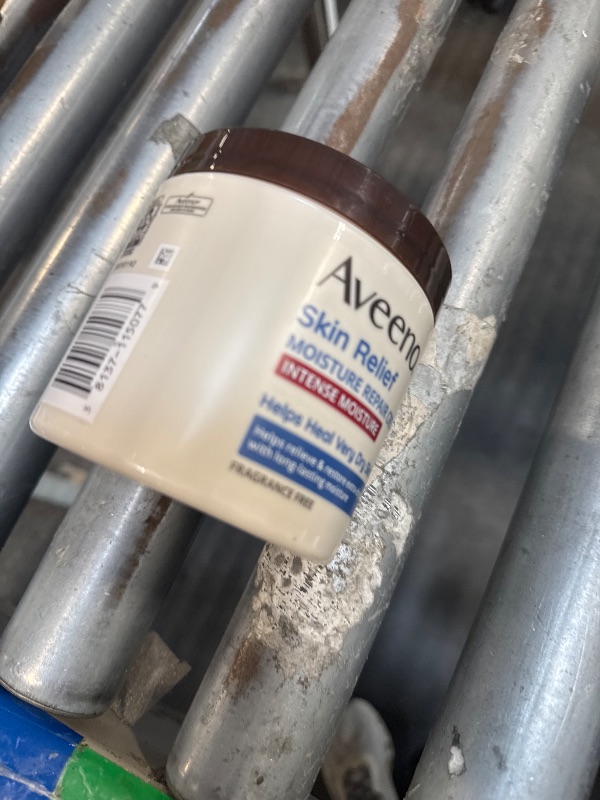 Photo 1 of **ONLY 1** Aveeno Skin Relief Intense Moisture Repair Cream with Triple Oat Complex, Ceramide & Rich Emollients, Steroid- & Fragrance-Free Moisturizing Body Cream for Extra-Dry Skin, 11 oz 
