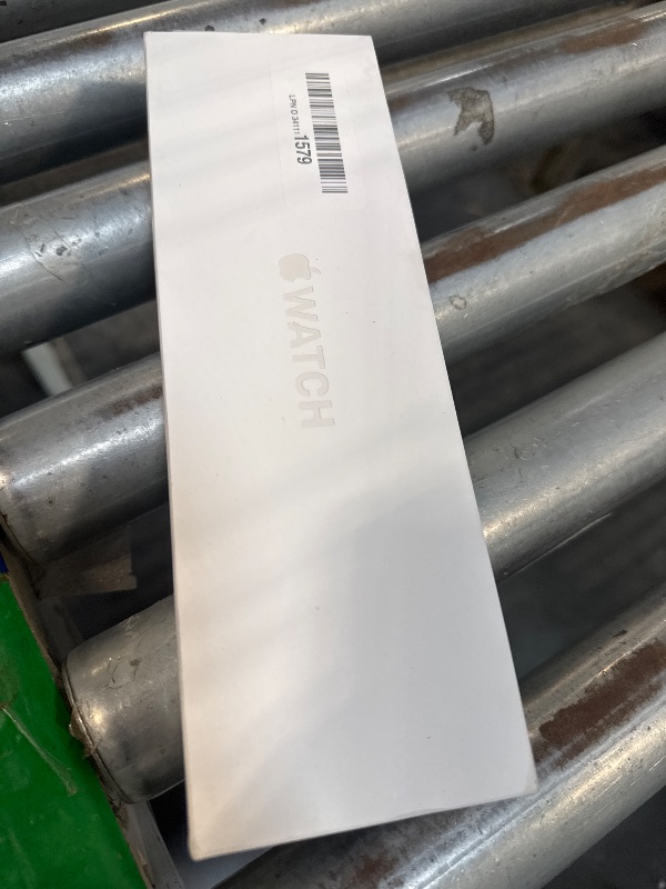 Photo 1 of **LOCKED TO OWNER** Apple Watch Series 10 [GPS 46mm case] Smartwatch with Jet Black Aluminium Case with Black Sport Band - M/L. Fitness Tracker, ECG App, Always-On Retina Display, Water Resistant