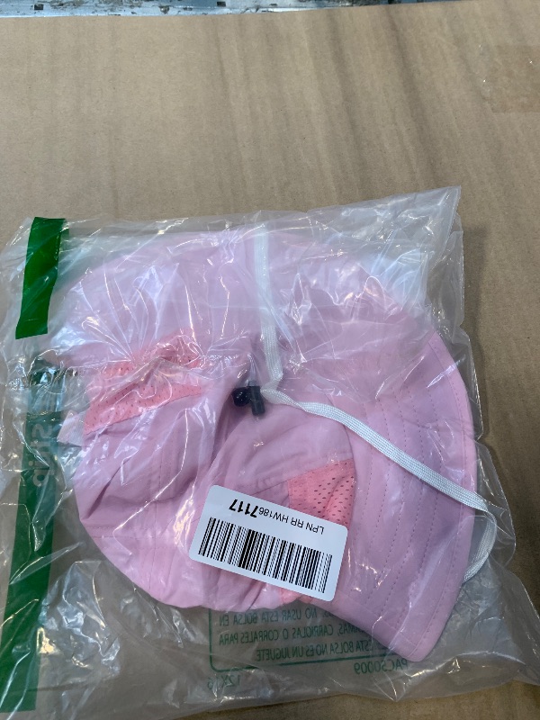 Photo 1 of ** 1 PACK ** 2-Pack Toddler Baby Sun Hat Summer UPF 50+ Protection for Boys Girls Kids Adjustable Beach Hats with Bucket Wide Brim Age 1-7 Years Outdoor(Small,Pink + White)
