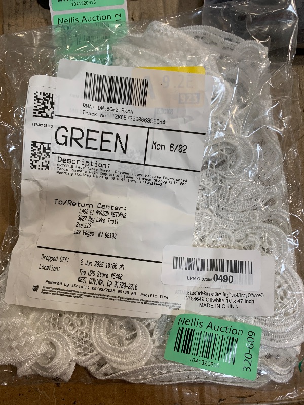 Photo 1 of ARTABLE Lace Table Runner Dresser Scarf Macrame Embroidered Table Runners with Exquisite Flower Vintage Shabby Chic for Wedding Holiday Dinning (10 x 47 Inch, Offwhite-2)