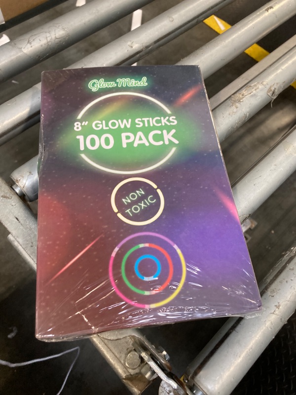 Photo 1 of 100 Ultra Bright Glow Sticks Bulk Party Pack - Glow in the Dark Party Supplies Pack - 8" Glowsticks Party Favors with Bracelets and Necklaces