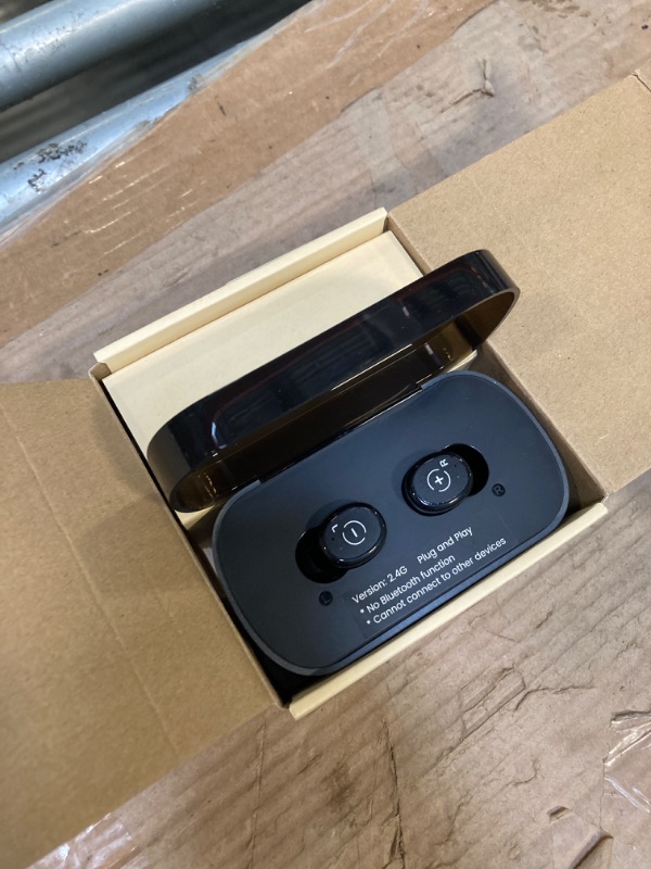 Photo 1 of 1Mii Wireless Earbuds for TV Watching, TV Headphones Wireless for Seniors with Transmitter Charging Base, Low Latency, Plug and Play, Compatible with TVs with Optical, AUX, or RCA Audio Output