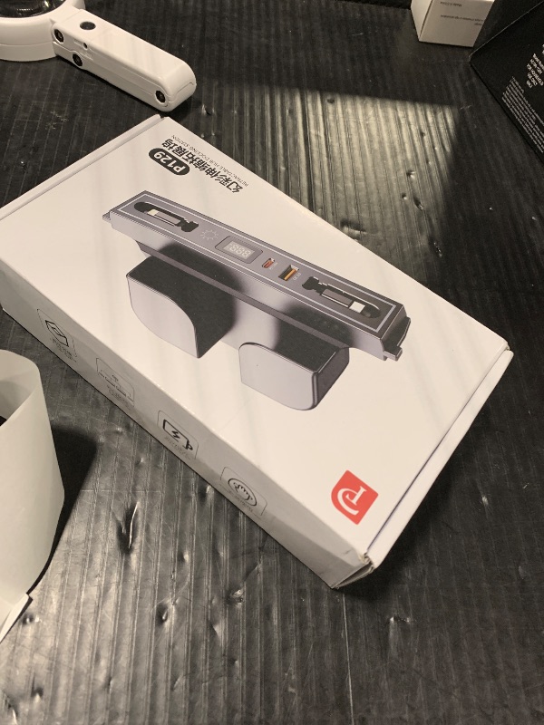 Photo 1 of DICMKY Tesla USB Hub for Model 3 Highland 2024-2025 & Model Y Juniper 2026 with RGB Light, 4-Port Docking Station Tesla Gifts Men, Tesla Phone Charger Charging Hub Center Console Organizer Accessories