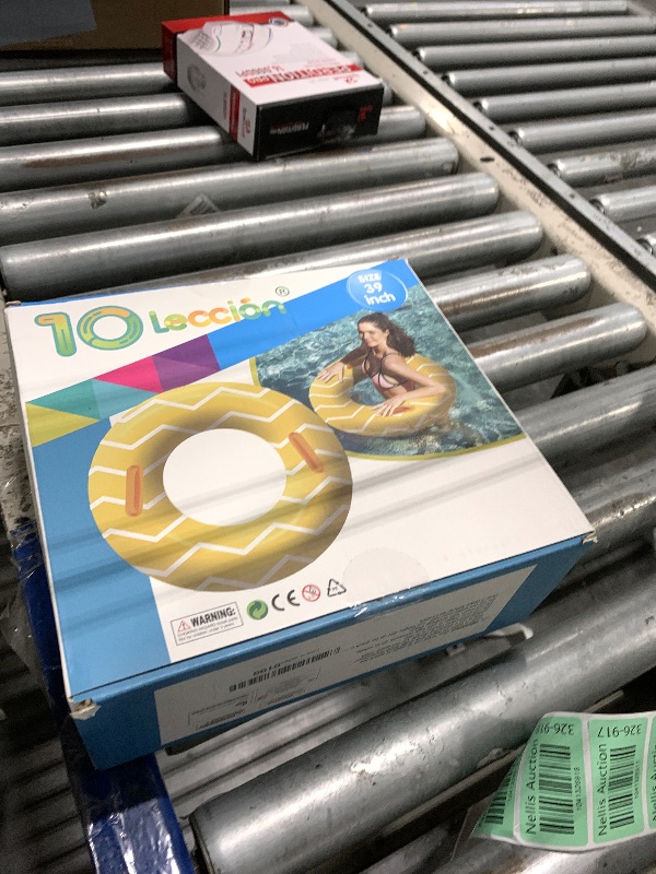 Photo 1 of 2 Pack Inflatable Pool Tubes with Handles, 39” Inner Tubes for Floating, Round Pool Float, Beach Swim Ring Floaties, Pool Party Toys for Teens Adults