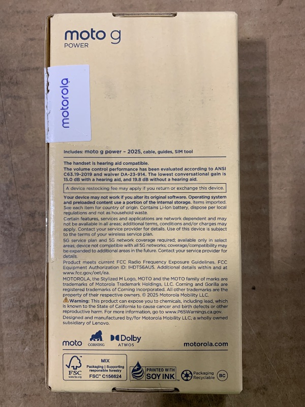 Photo 1 of ***LOCKED***Motorola Moto G Power - 2025 | Unlocked | Made for US 8/128GB | 50MP Camera | Leaf Green