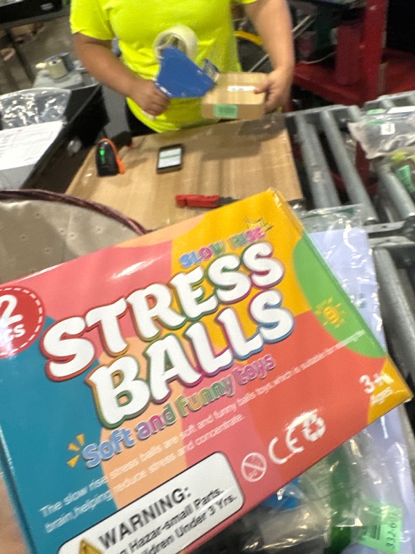 Photo 1 of 12 Pack Slow Rising Stress Ball,Stress Balls for Kids Adults,Stretchy Fidget Toys for Stress Relief,Hand Therapy Sensory Squishy Ball, Squishy Toys for Kids, Classroom Prize Box Party Favors
