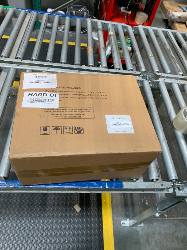 Photo 1 of Vtopmart Stackable Storage Drawers Set of 5, Clear Plastic Organizer Bins for Beauty Supplies,Ideal for Vanity, Bathroom,Cabinet,Pantry Organization