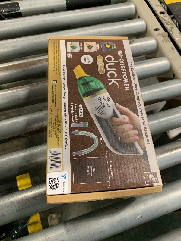 Photo 1 of Duck Compact Cordless Vacuum by Horsepower, Gold Edition, Ultra-Powerful Upgraded Battery for Extra-Long Run Time, AS-SEEN-ON-TV, Strong Suction, Easy to Store, Portable & Rechargeable. Home & Auto