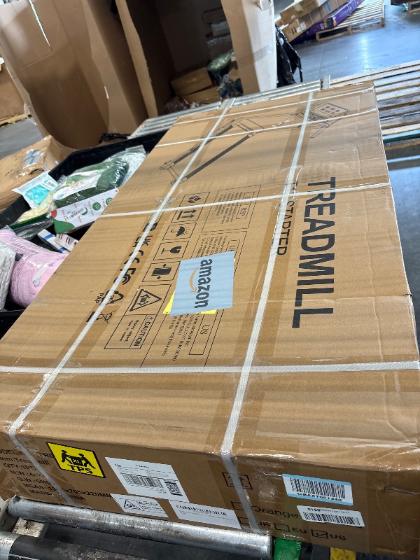 Photo 1 of **WILL NEED TRUCK FOR PICK UP OR LARGE SUV**
THERUN Incline Treadmill, 0-12% Auto Incline Treadmill for Running and Walking, 300 lbs Weight Capacity, Wide Belt,3.0HP,18" LED Screen, 2 Layers Shock-Absorbing Red