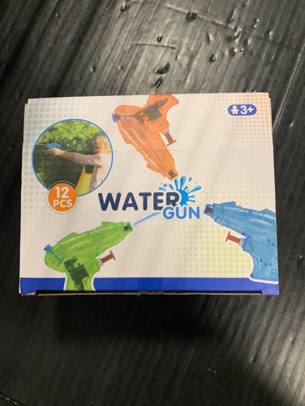 Photo 1 of 12 Packs Water Gun for Kids Squirt Toys Outdoor Beach Swimming Pool Game Summer Party Favor