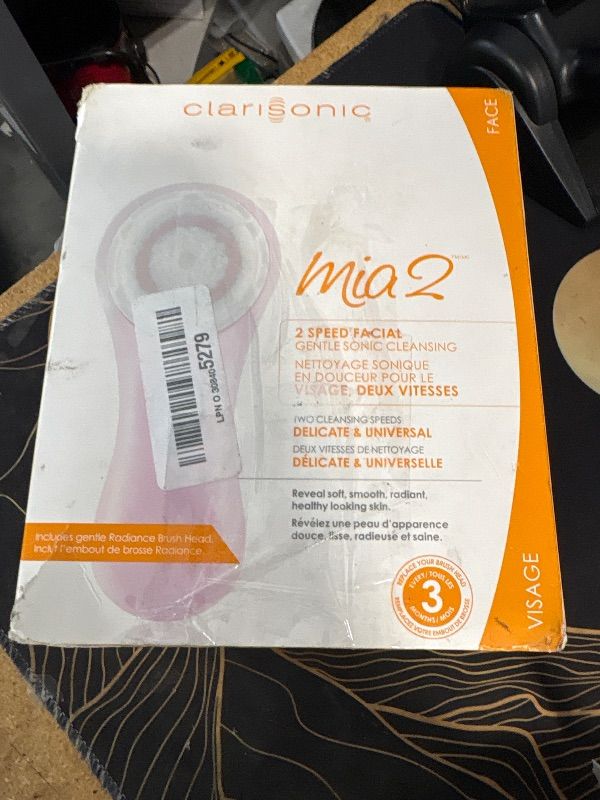 Photo 1 of [only 1 brush head] Mia 2 Acoustic Wave Facial Skin Facial Cleansing Brush (Pink