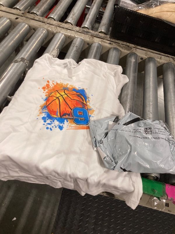 Photo 1 of ** NUM BER 9**
8 Years Old 8th Birthday Basketball T-Shirt