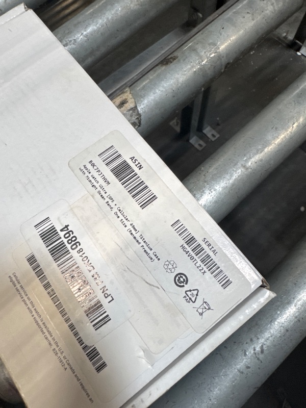 Photo 1 of ***LOCKED****Apple Watch Ultra [GPS + Cellular 49mm] Titanium Case with Midnight Ocean Band, One Size (Renewed Premium)