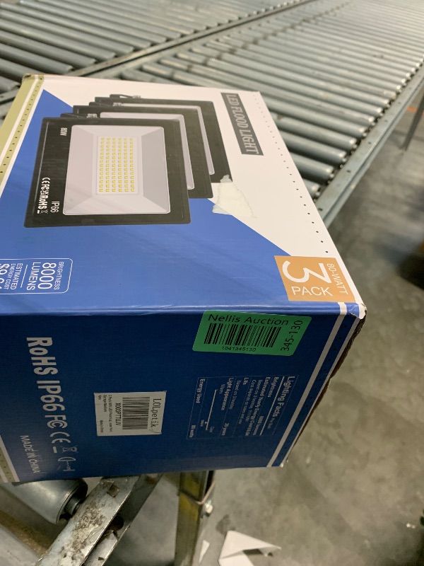 Photo 1 of [100% True Wattage] 3 Pack 80W LED Flood Lights Outdoor 800W Equivalent, 9500LM Super Bright Security Light IP66 Waterproof 5000K Daylight White Spot Light Exterior Lighting for Yard Backyard House