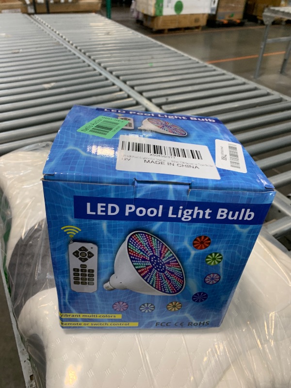 Photo 1 of 12V 50W Pool Lights for Inground Pools Waterproof, Color Changing Pool Light Bulb with Remote Control, Replacement Bulb for Pentair, Hayward and Other E26 Screw in Type Bulbs