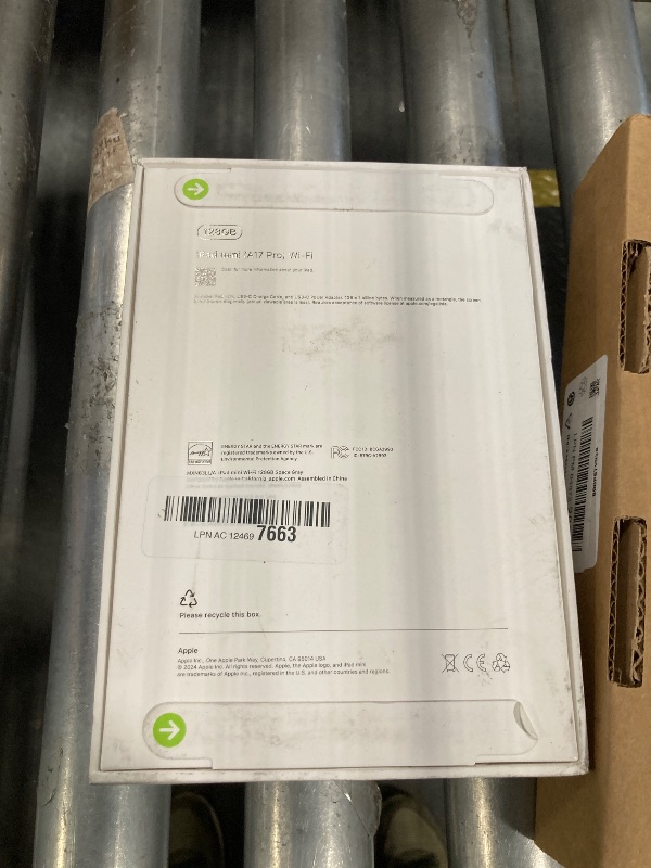 Photo 1 of **SEALED, OPENED FOR SEARIAL NUMBER
 Apple iPad mini (A17 Pro): Apple Intelligence, 8.3-inch Liquid Retina Display, 128GB, Wi-Fi 6E, 12MP Front/12MP Back Camera, Touch ID, All-Day Battery Life — Space Gray