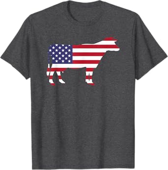 Photo 1 of ** TWO 3XL SHIRTS***
Cow American Flag Shirt Funny 4th of July USA America Women Kids Men T-Shirt