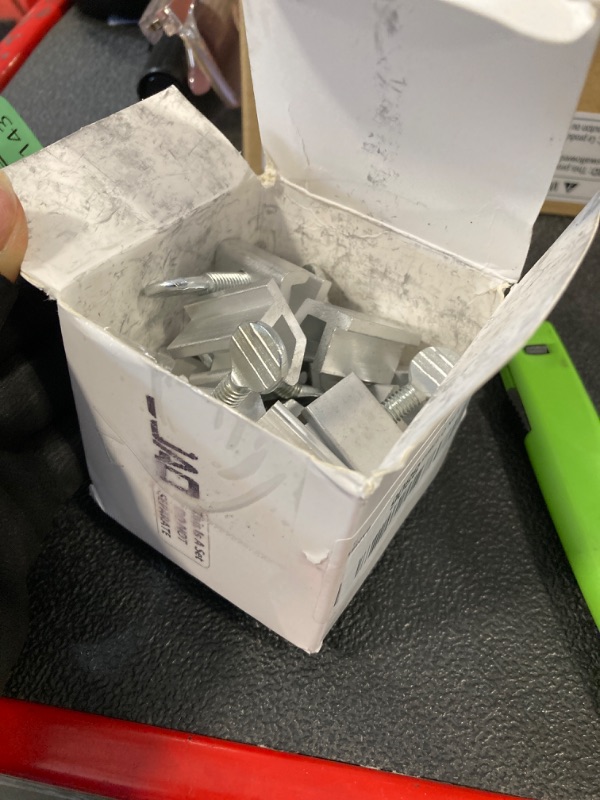 Photo 1 of 15 Sets Sliding Window Locks Bulk Aluminum Metal Security Door Locks Adjustable with Keys for Safety, Silver