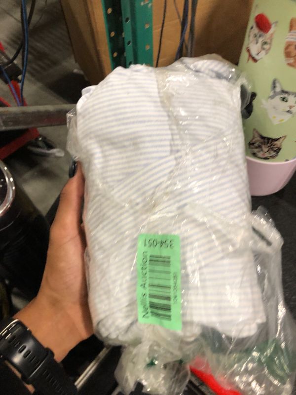 Photo 1 of  J CREW Mens Breathable Knit Polo Shirts Textured Short Sleeve Casual Knitted Polo BLUE STRIPPED