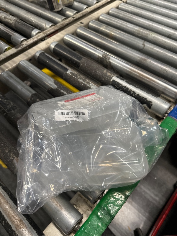 Photo 1 of 1InTheOffice Pencil Box, Clear Plastic Snap Pencil Case 8" x 5", (2 Pack)